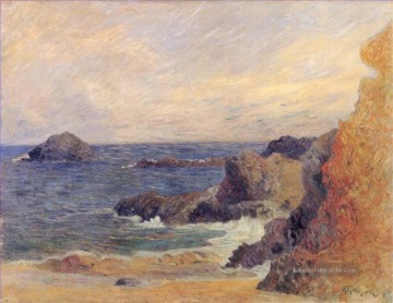 Die Rocky Coast Rocks am Meer Paul Gauguin Ölgemälde